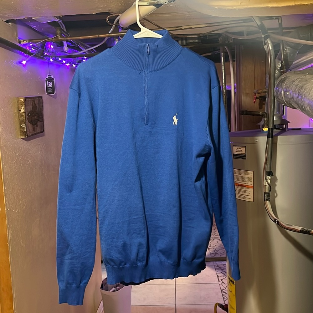 Polo Ralph Lauren Men’s Blue Turtleneck Sweater Size 2XL